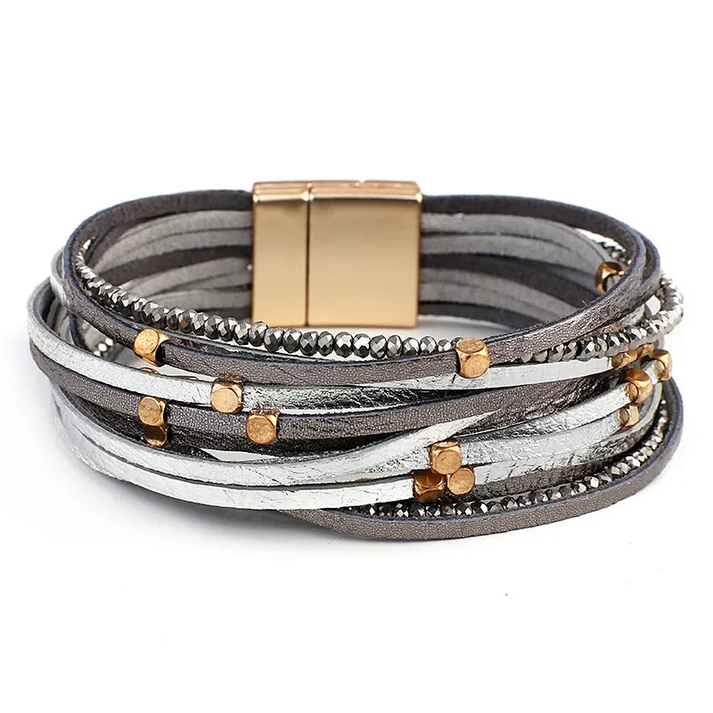 SAL - Multi-Layer Vegan Leather Bracelet