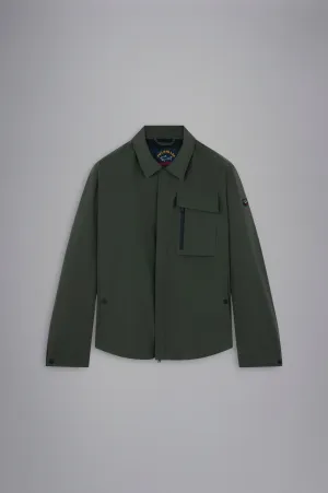 Save the Sea RE 4x4 Stretch Typhoon Shacket in Olive