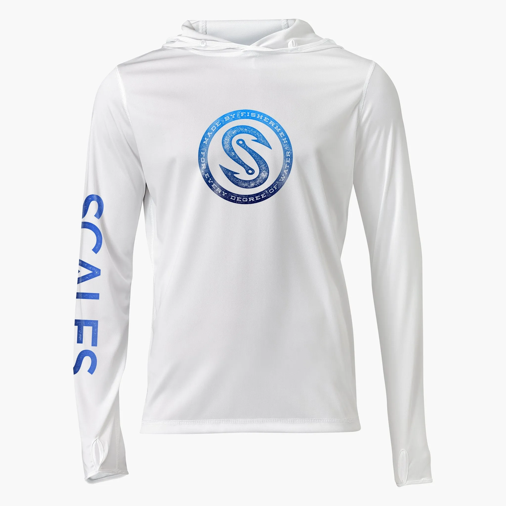 Scales Gear Pro Performance Every Degree 2 Hooded White Shirt