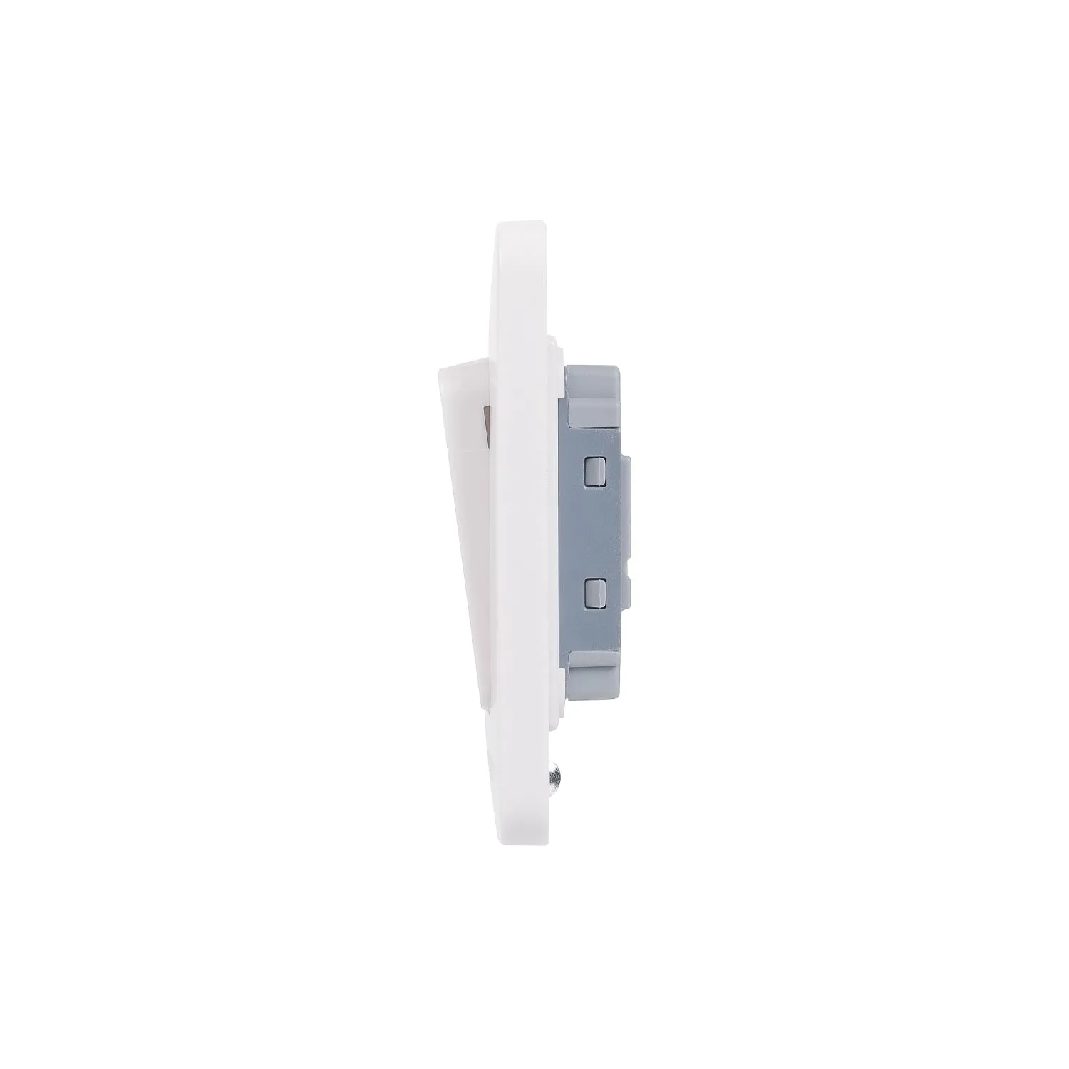 Schneider Electric GGBL1012WS Lisse White Moulded 10AX 1G 2-Way Wide Rocker Switch (Display Packaged)