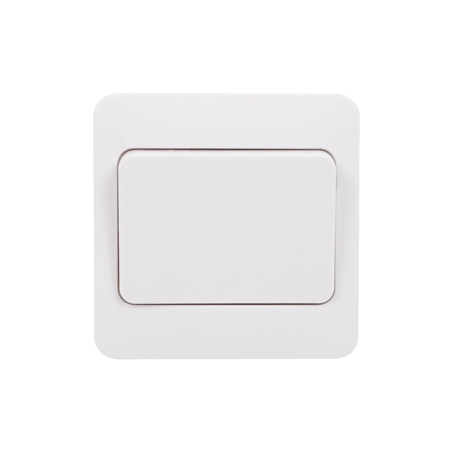 Schneider Electric GGBL1012WS Lisse White Moulded 10AX 1G 2-Way Wide Rocker Switch (Display Packaged)