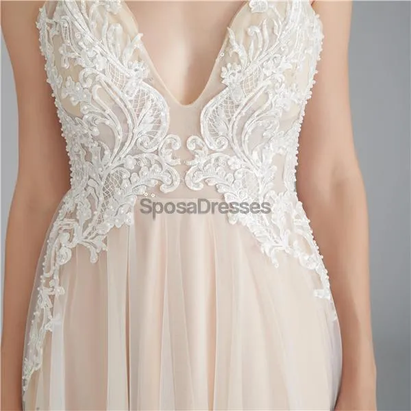 See Through Spaghetti Straps Long Evening Prom Dresses, Evening Party Prom Dresses, 12119