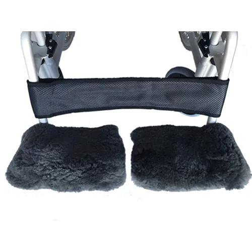 Sheepskin Wheelchair Footplate Covers