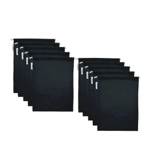 SHOESHINE Shoe Bag (Pack of 10) Water Resistant and Dust Proof Shoe Storage Bag - Black