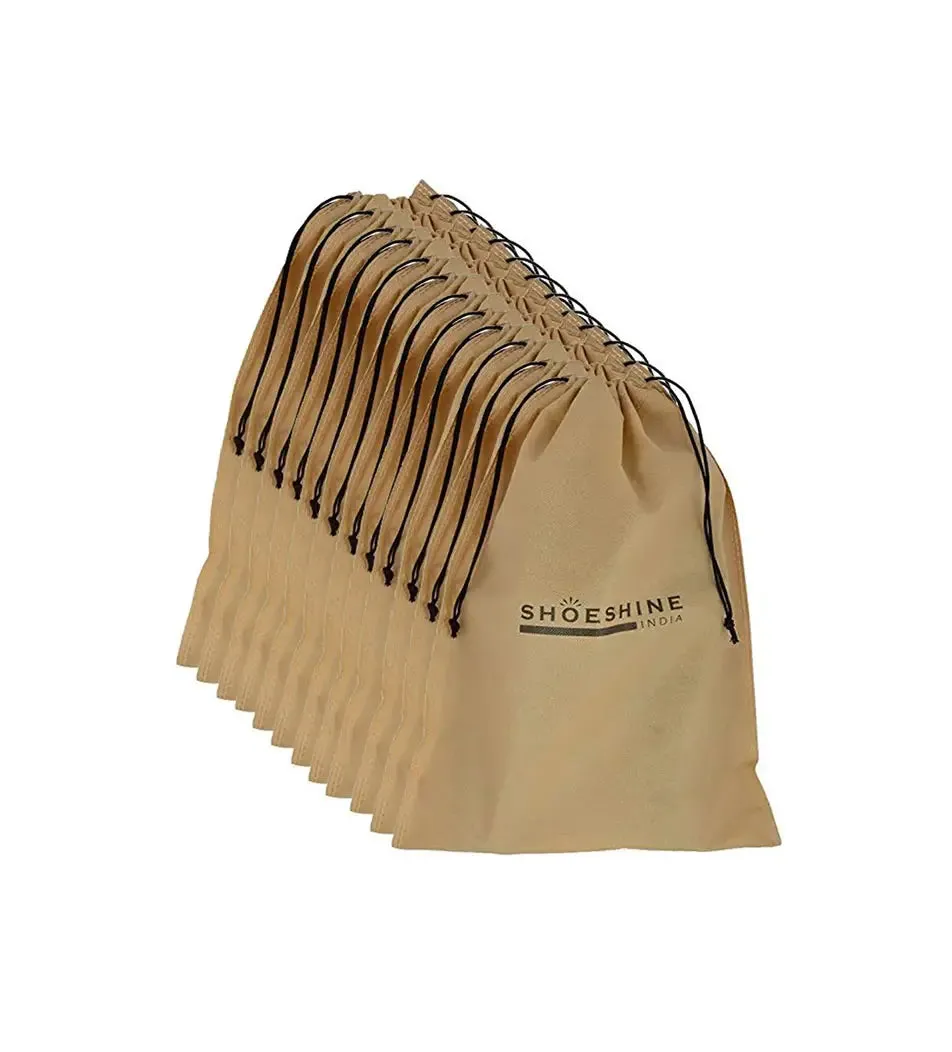 SHOESHINE Shoe Bag (Pack of 24) Shoe Storage bag for home & travel - Black