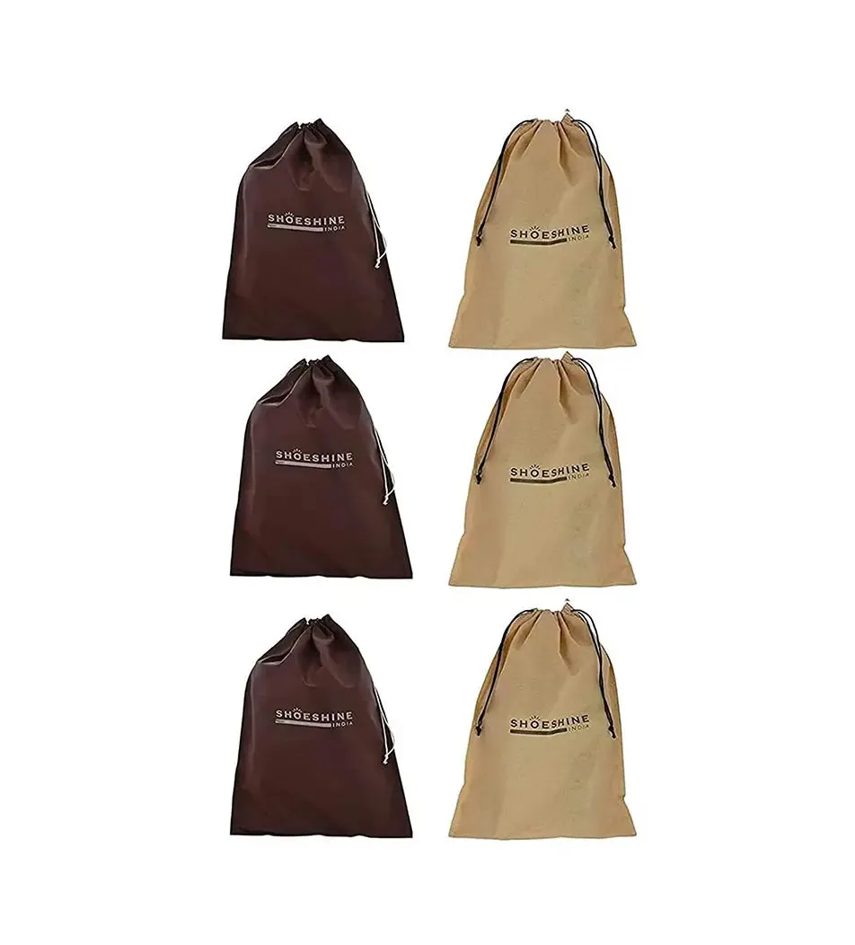 SHOESHINE Shoe Bag (Pack of 24) Shoe Storage bag for home & travel - Black