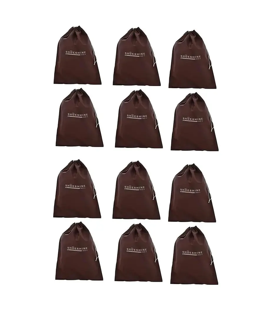 SHOESHINE Shoe Bag (Pack of 24) Shoe Storage bag for home & travel - Black