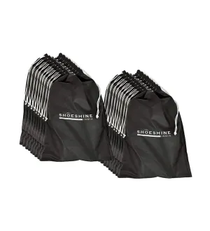 SHOESHINE Shoe Bag (Pack of 24) Shoe Storage bag for home & travel - Black