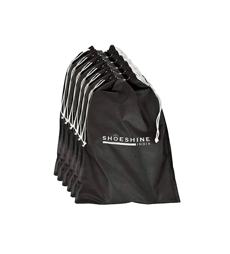 SHOESHINE Shoe Bag (Pack of 24) Shoe Storage bag for home & travel - Black