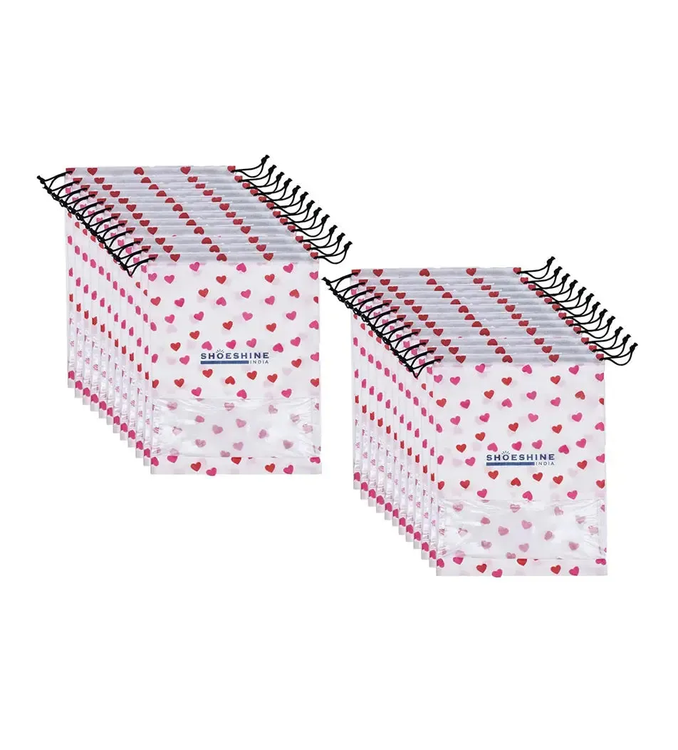 SHOESHINE Shoe Bags (Pack of 18) Travel Shoe Pouch - Black
