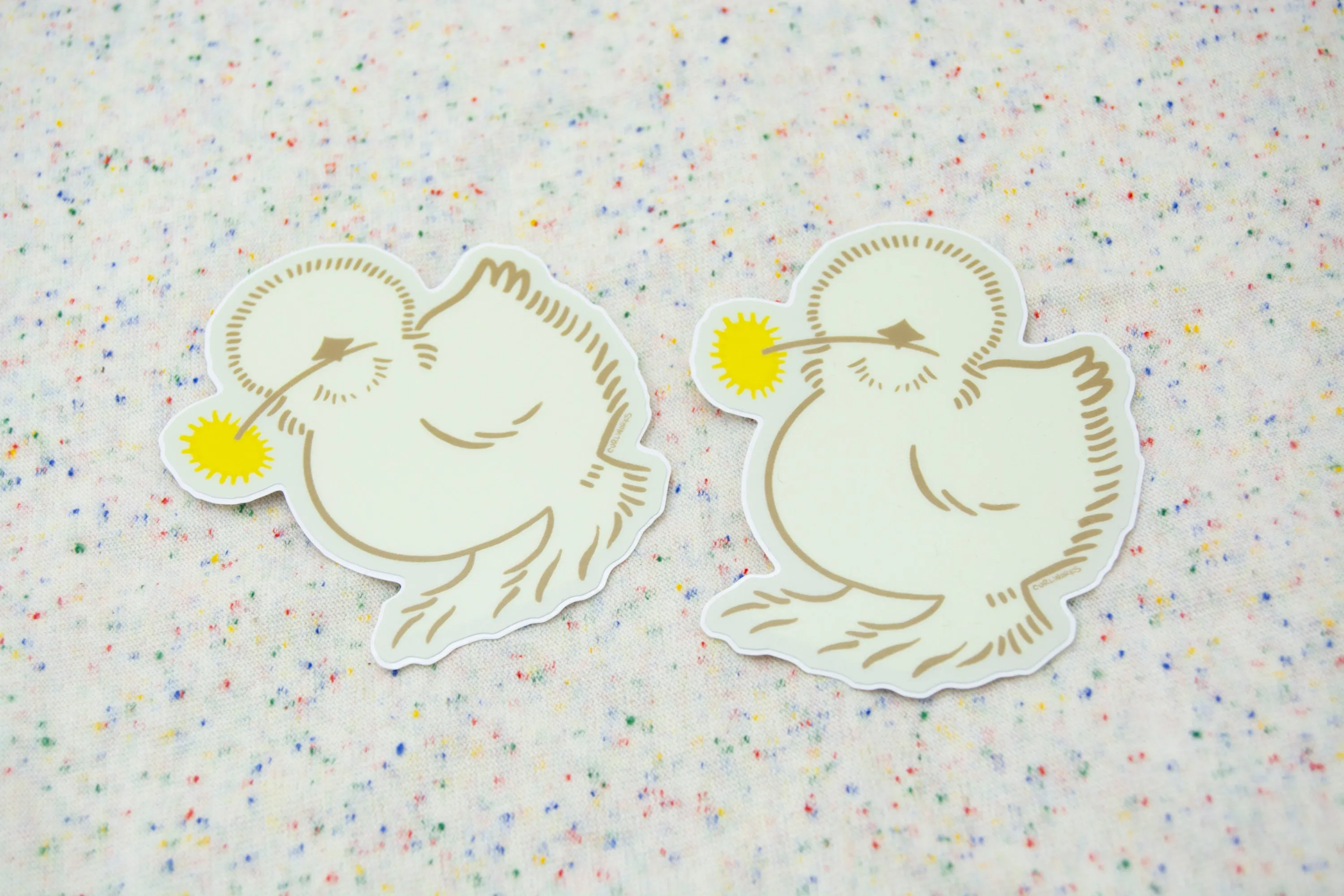 Silkie Chicken Vinyl Sticker