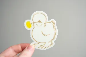 Silkie Chicken Vinyl Sticker