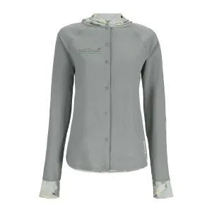 Simms MTS Logo Womens BiComp LS Hoody Woodland Camo Cinder