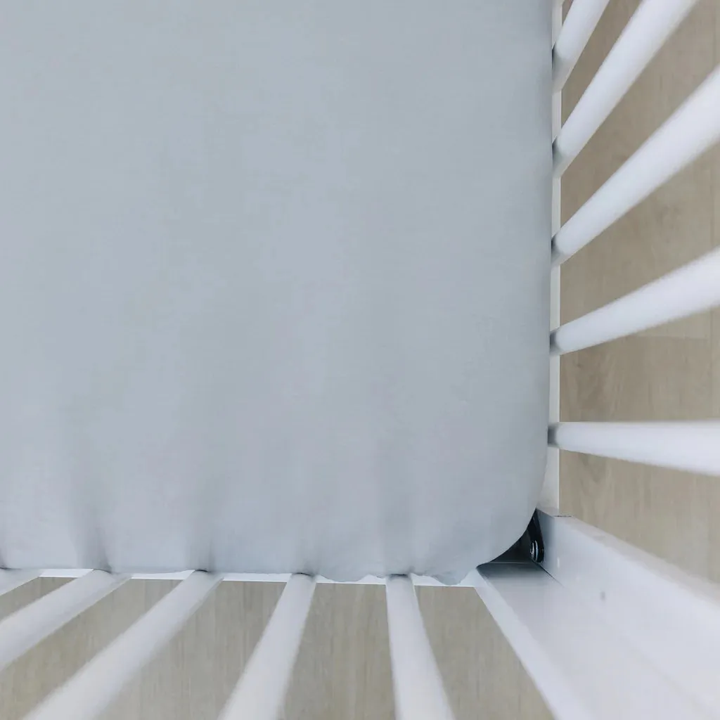 Stone Stretchy Crib Sheet
