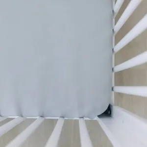 Stone Stretchy Crib Sheet