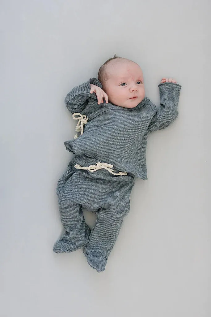 Stone Stretchy Crib Sheet