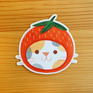 Strawberry Hat Sticker