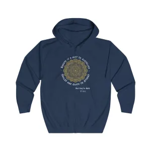 Stress Reducer & Cool Design Full Zip Hoodie