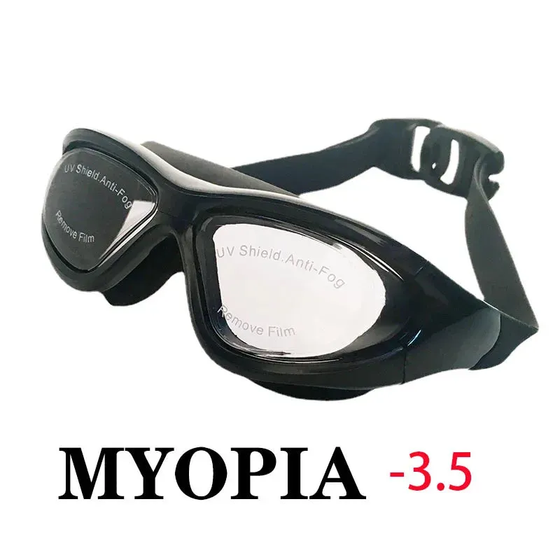 Swimming Goggles with Earplugs - Anti-Fog Waterproof Eyewear