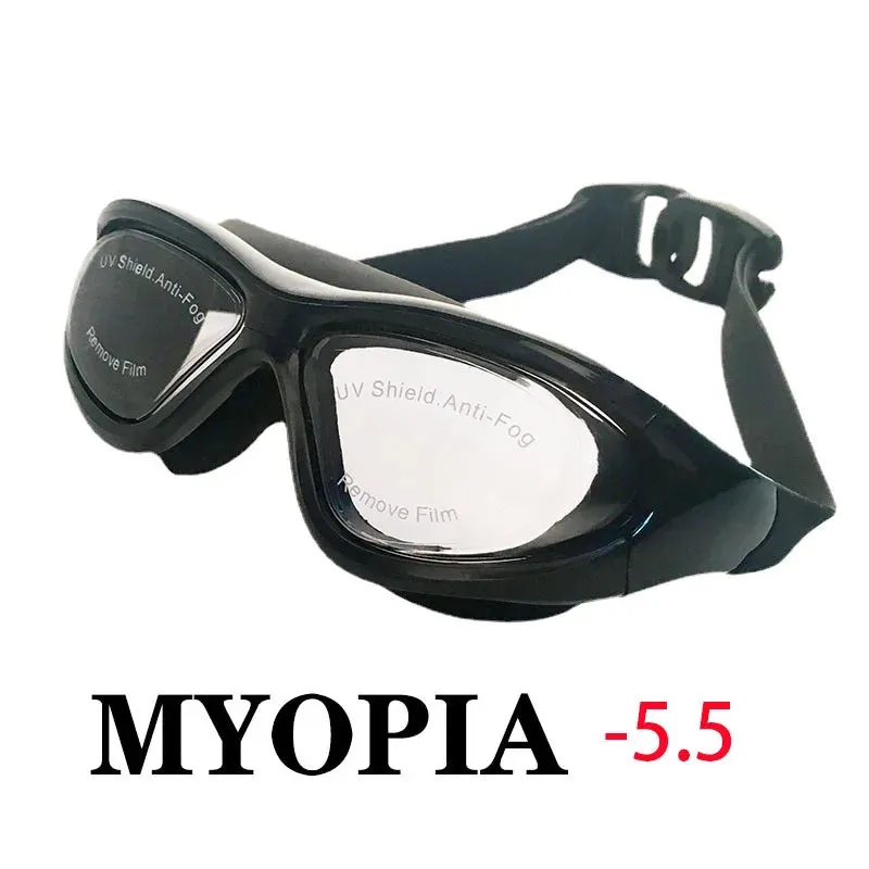Swimming Goggles with Earplugs - Anti-Fog Waterproof Eyewear