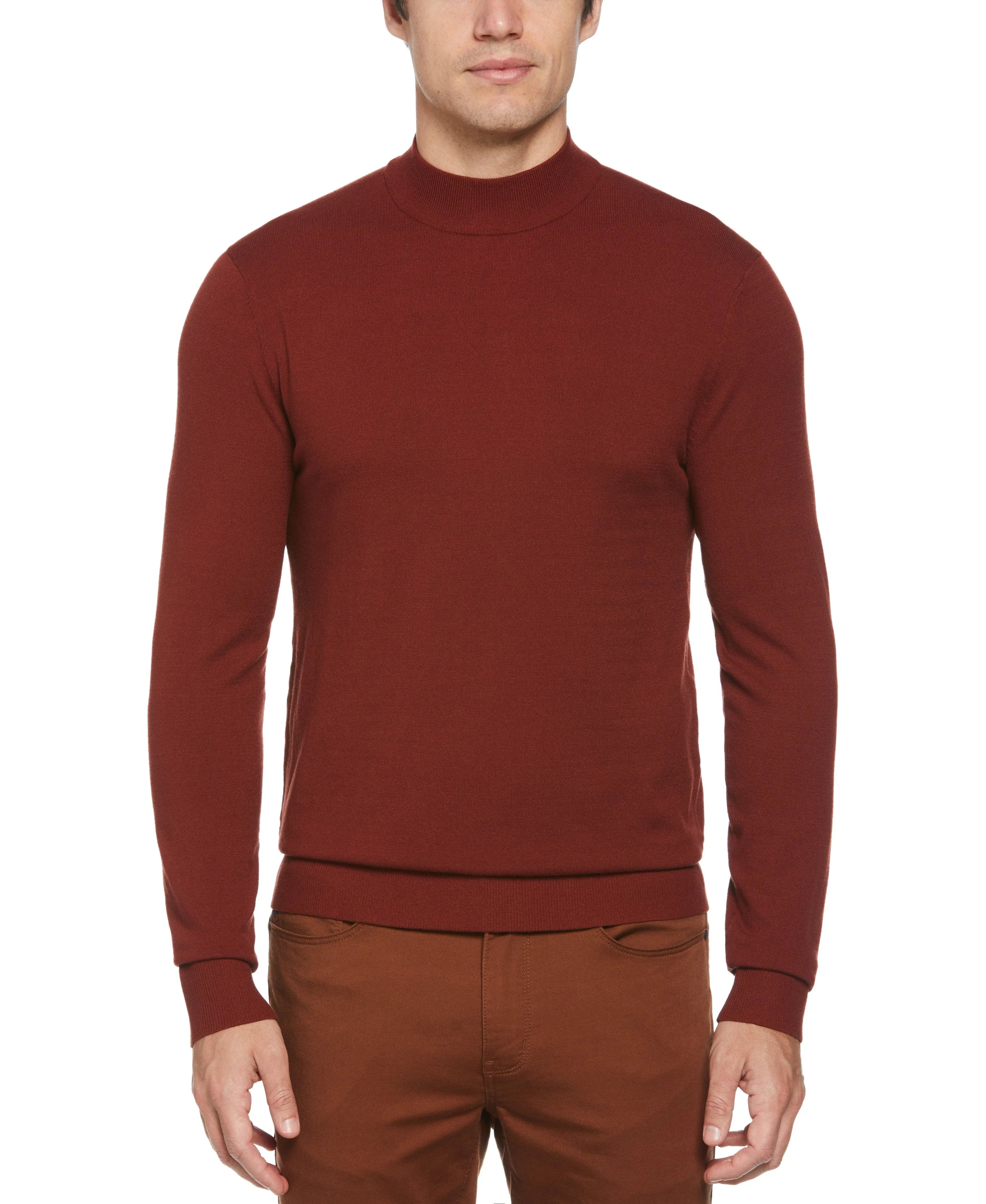 Tech Knit Mock Neck Pullover Sweater