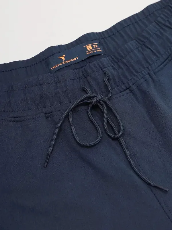 TechnoSport Men's Dry-Fit Solid Track OR-89 (Navy Blue)