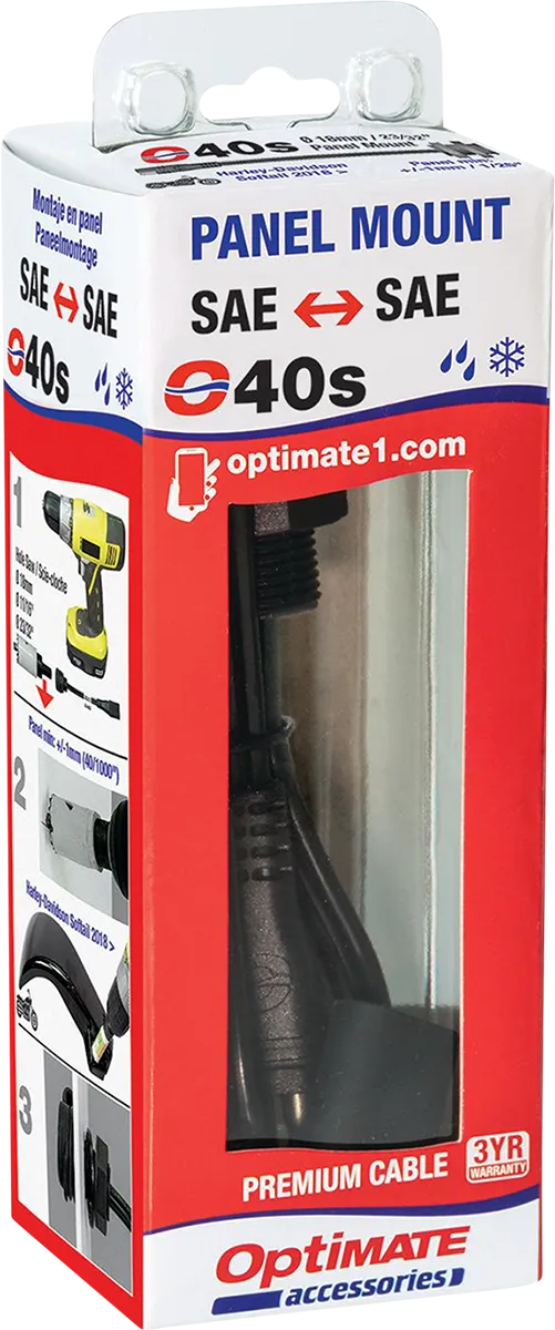 Tecmate Optimate SAE Socket With 6" Cable (O-40S)