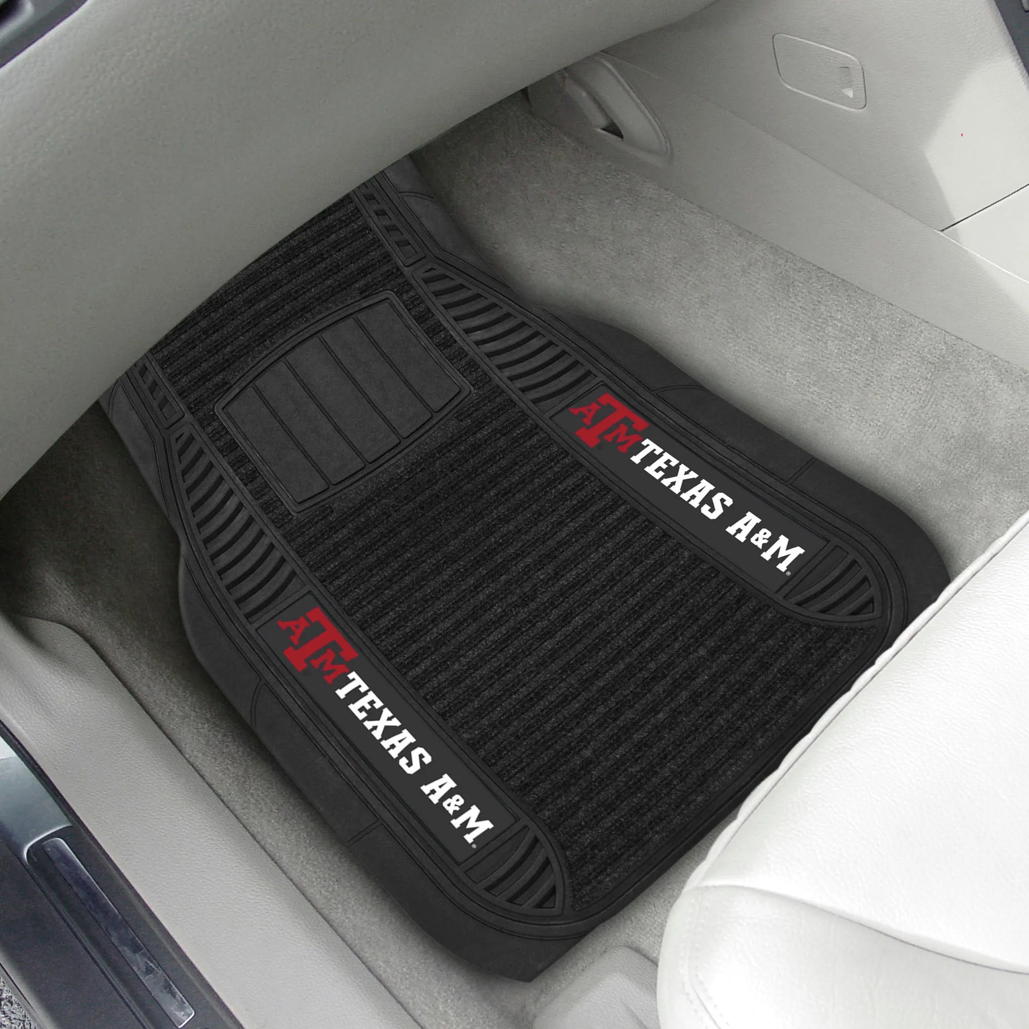 Texas A&M University 2-pc Deluxe Car Mat Set
