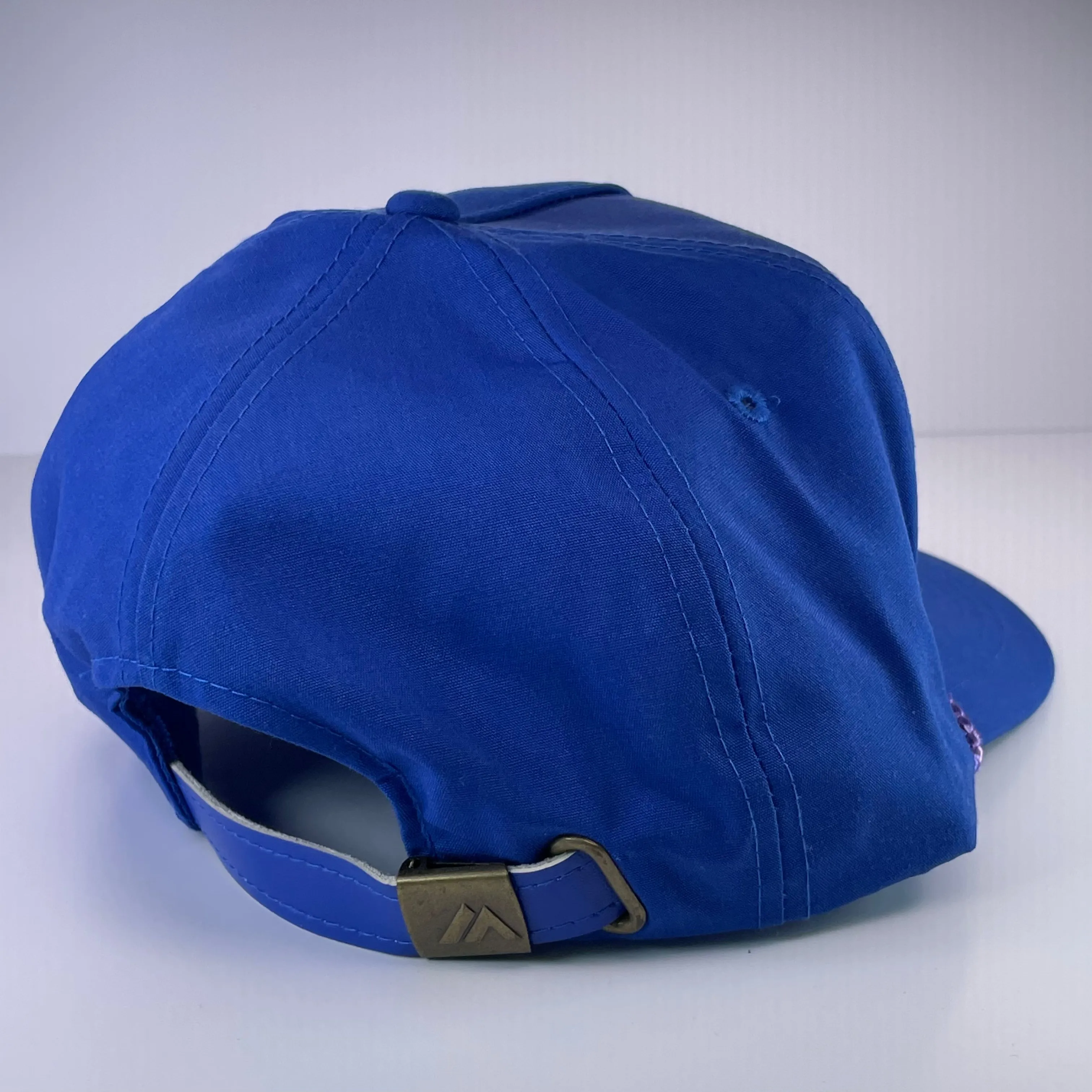 Thank You For Holding Your Breath I Smoke Vintage Blue Strapback Cap Hat With Rope Custom Embroidered
