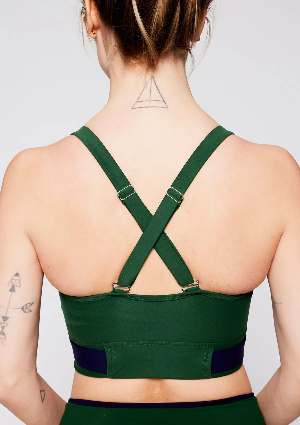 The Adjustable Pilates Sport Top - Nappa Green
