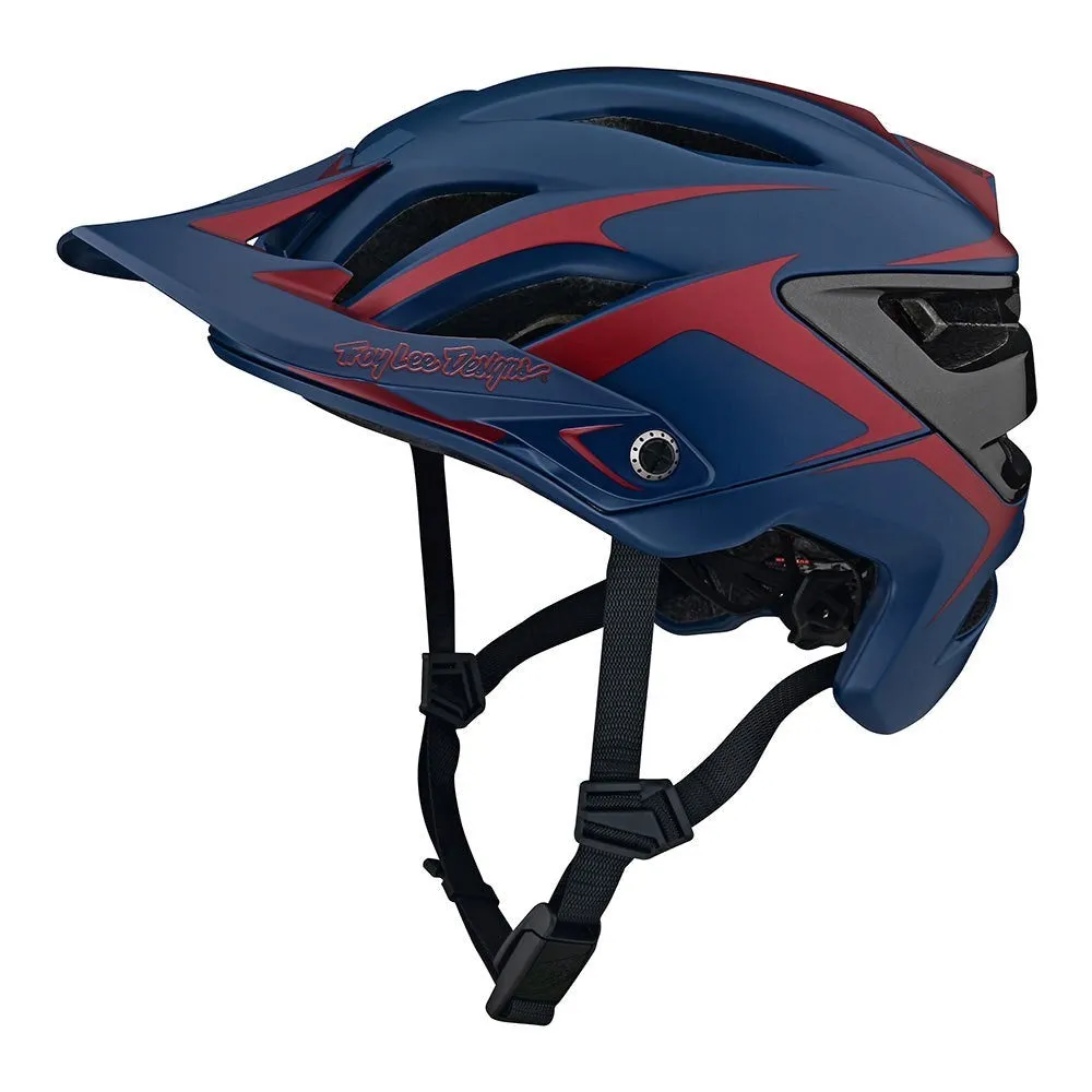 TLD A3 Mips Helmet - Fang Blue/Burgundy -