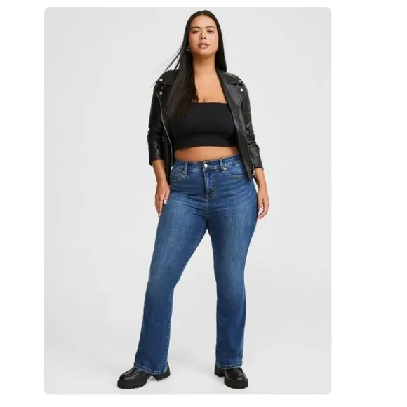 Torrid Trio Boot High-Rise Jean In El Nino Size 16-20 Short NEW!
