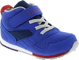 TSUKIHOSHI BOYS VELCRO RACER RUNNERS - ROYAL BLUE/RED