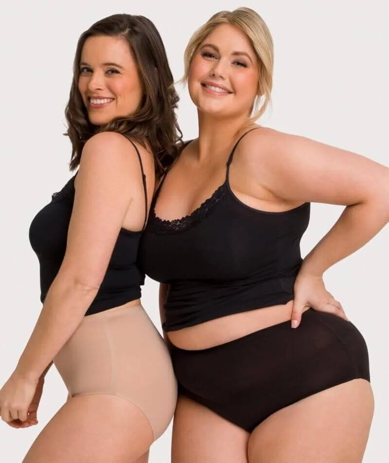 Underbliss Invisibliss No Show Seamless Full Brief - Black