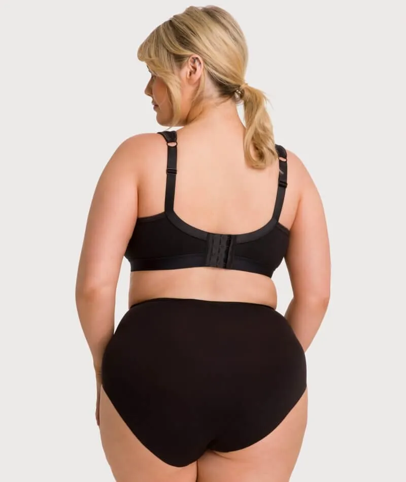 Underbliss Invisibliss No Show Seamless Full Brief - Black