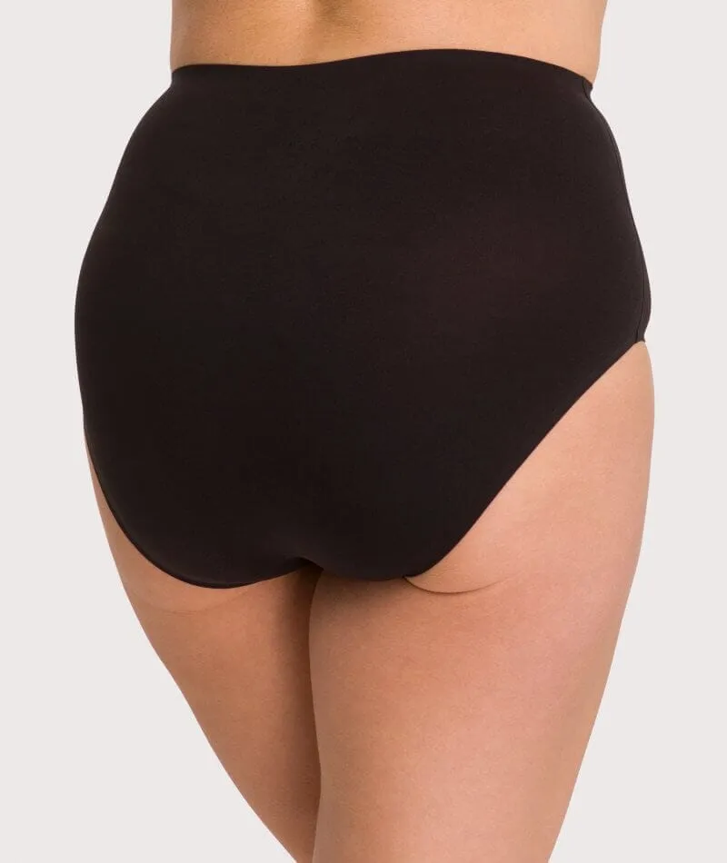 Underbliss Invisibliss No Show Seamless Full Brief - Black