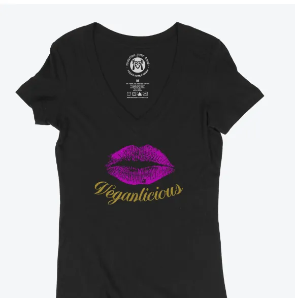 Veganlicious V-Neck Tee