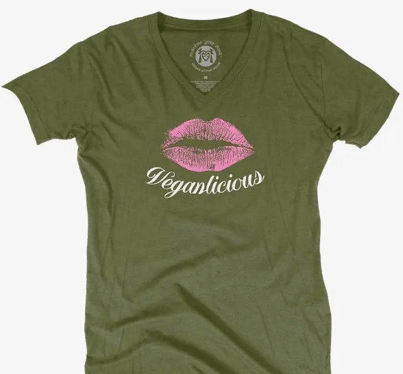 Veganlicious V-Neck Tee