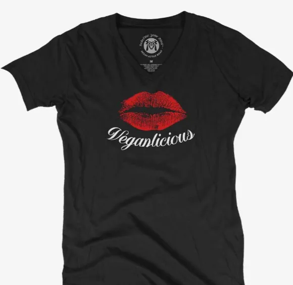 Veganlicious V-Neck Tee