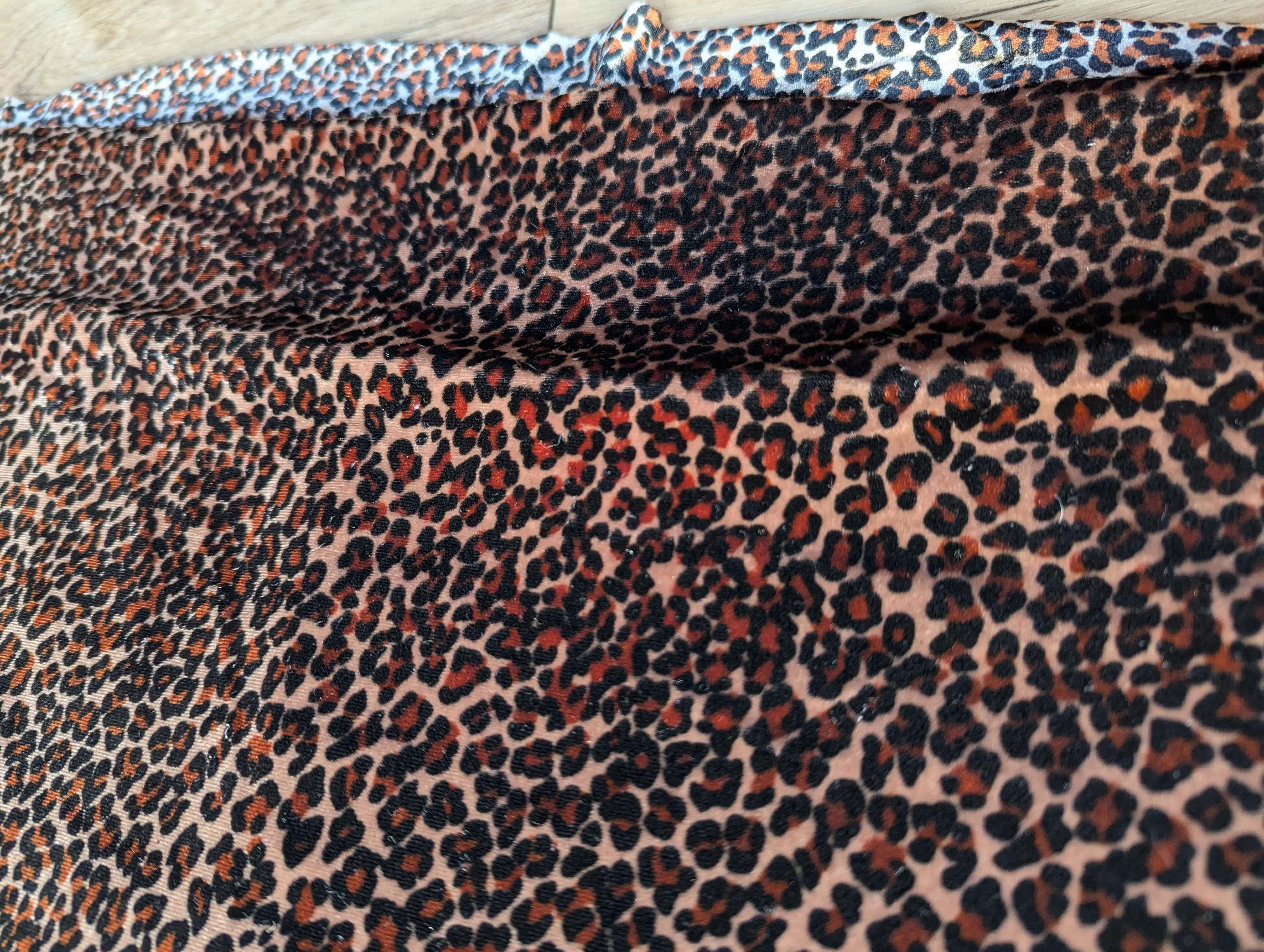 Velvet Leopard Fabric with Stretch