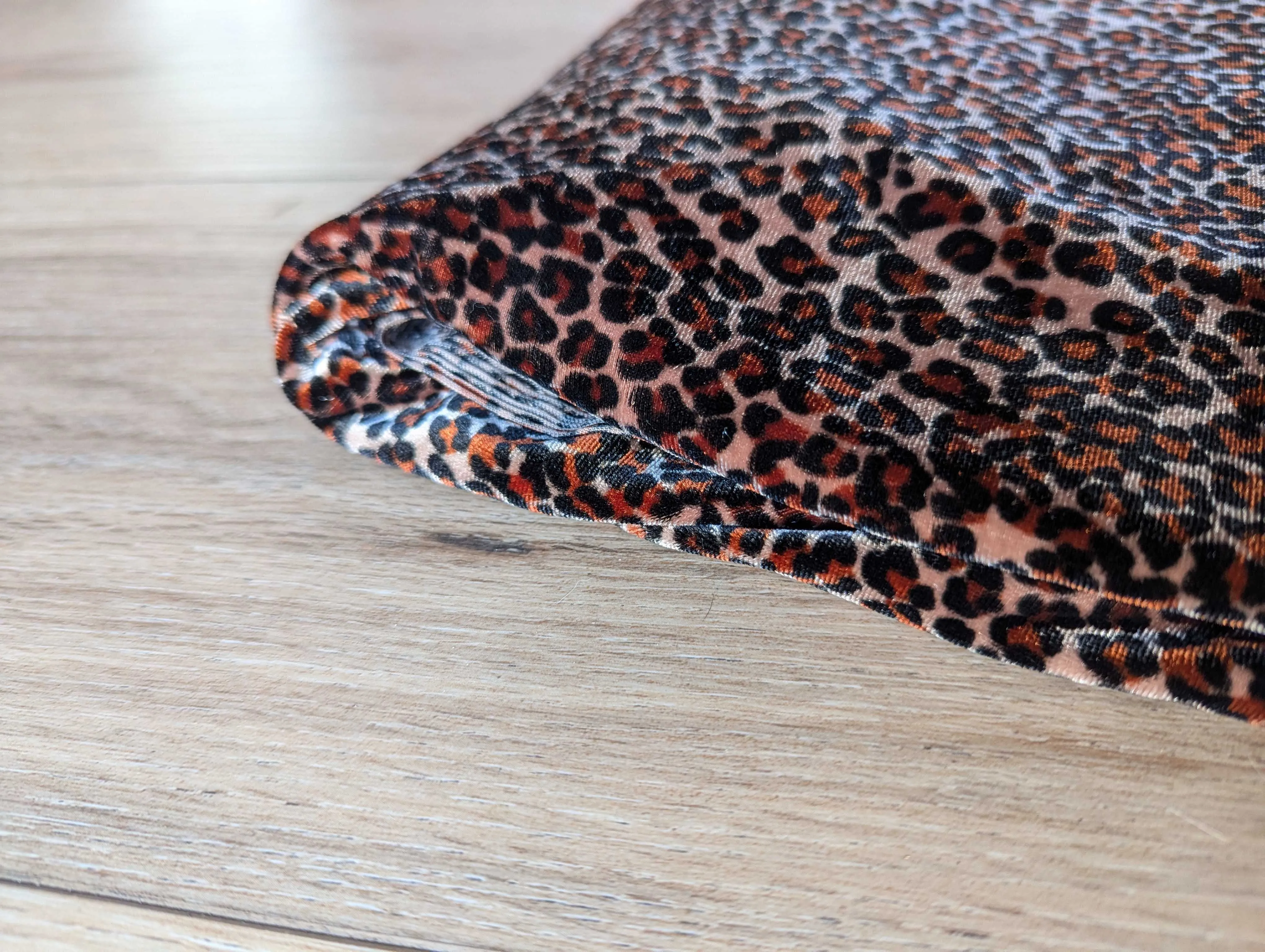Velvet Leopard Fabric with Stretch