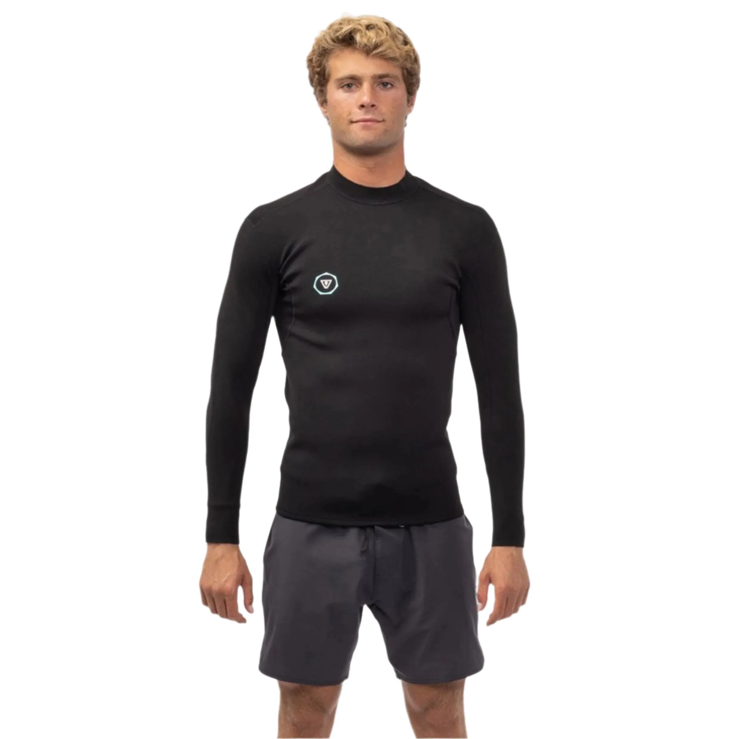 VISSLA 7 SEA 1MM MEN'S LS WETSUIT JACKET BLACK