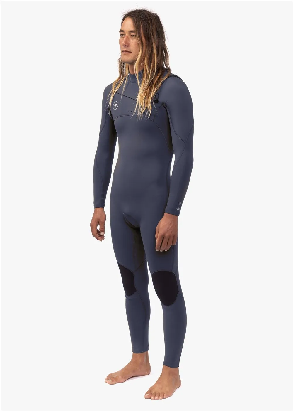 Vissla 7 Seas 4-3 Chest Zip Full Suit- dark slate