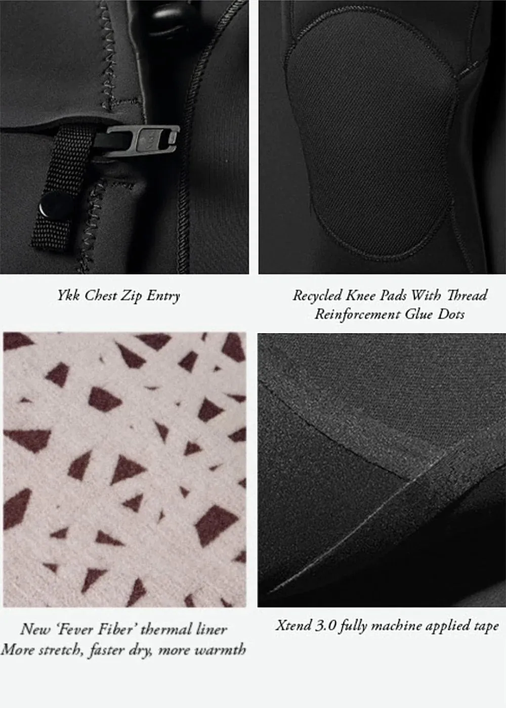 VISSLA 7 SEAS 4/3 FULL CHEST ZIP - DST