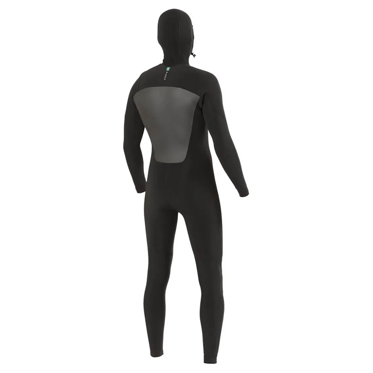 Vissla 7 Seas 5/4/3mm Chest Zip Hooded Wetsuit - Black
