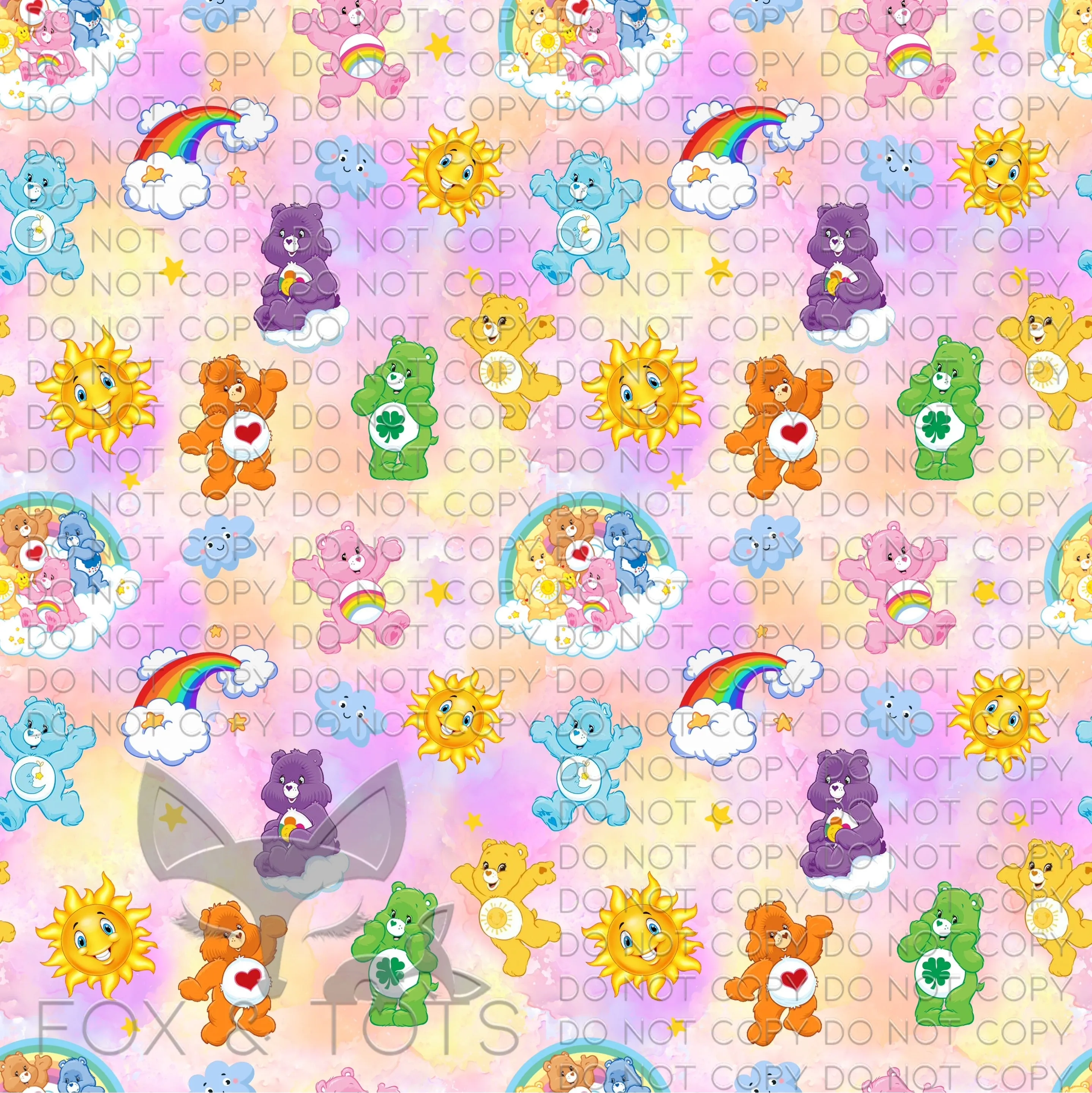 Water Bears Fabric