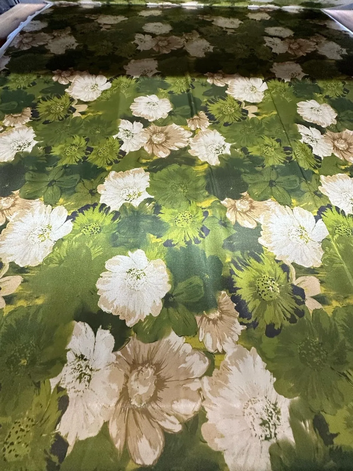 Watercolor Floral Fabric - Floral Print Material for Sewing and Crafts