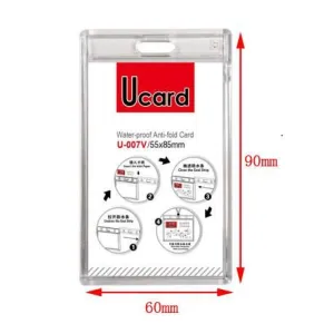 Waterproof and Anti Fold Acrylic Badge Holder U007V