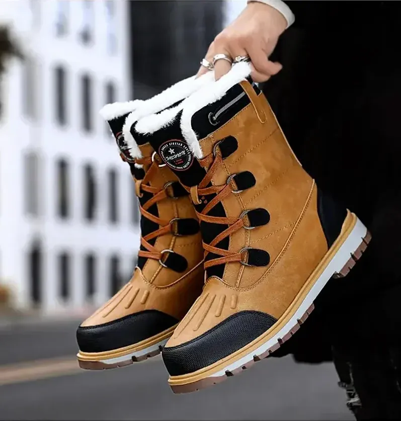 Weatherproof and insulated men's boots