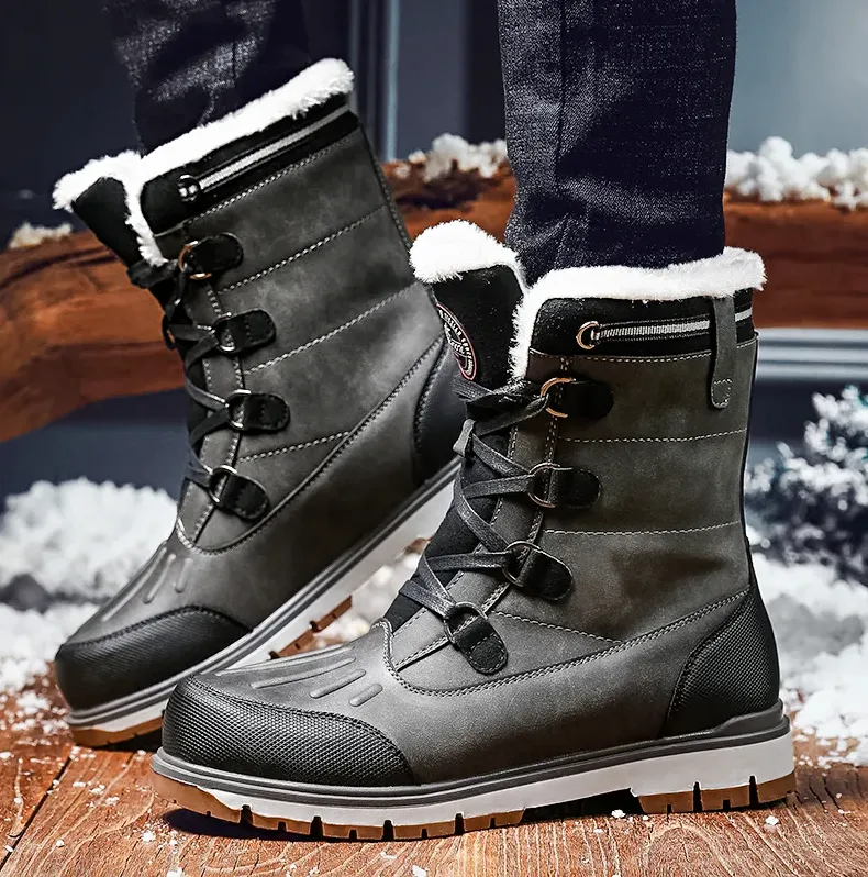 Weatherproof and insulated men's boots